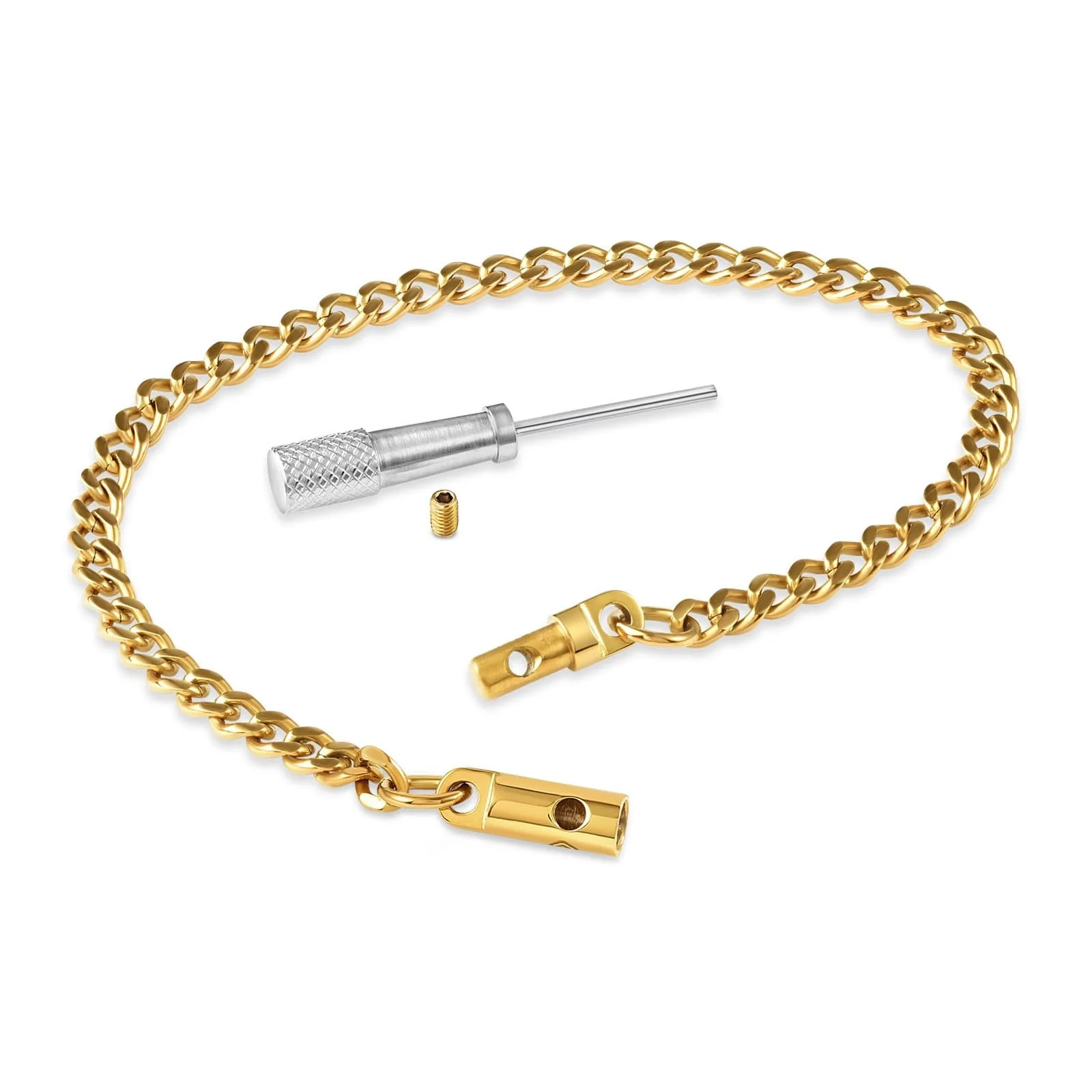 Chain Anklet with Locking Clasp - Image 6
