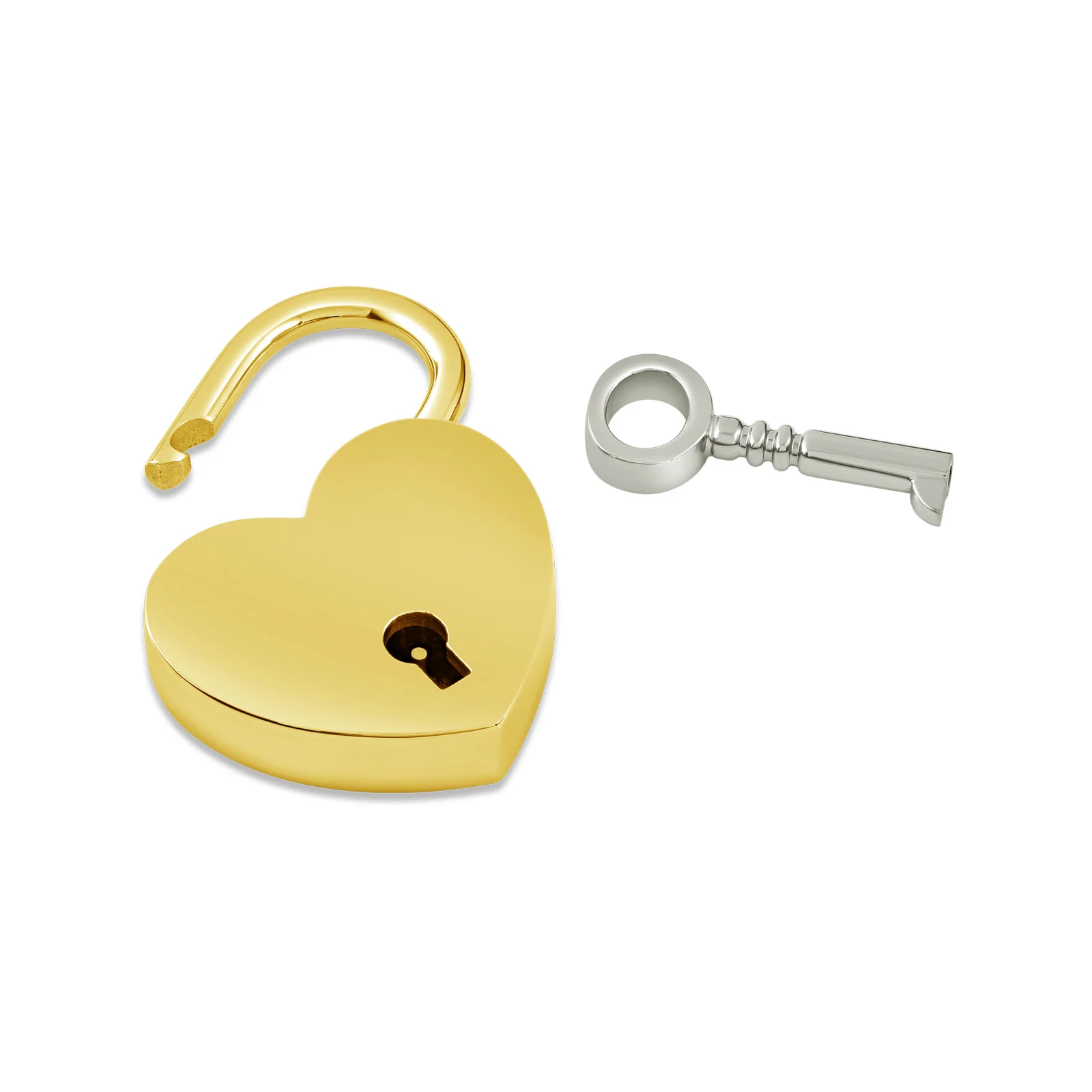Titanium Heart Padlock Pendant - Image 13