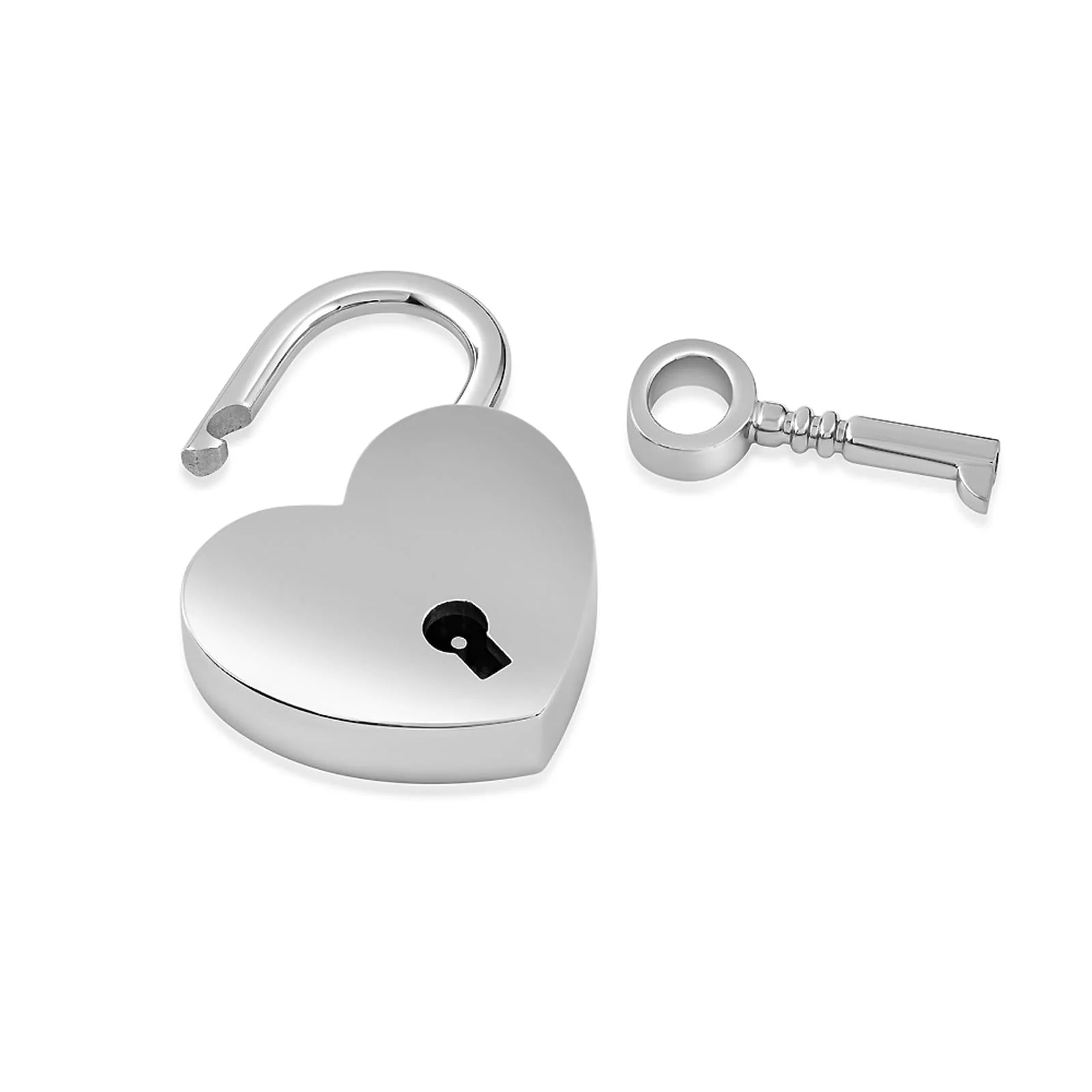Titanium Heart Padlock Pendant - Image 3