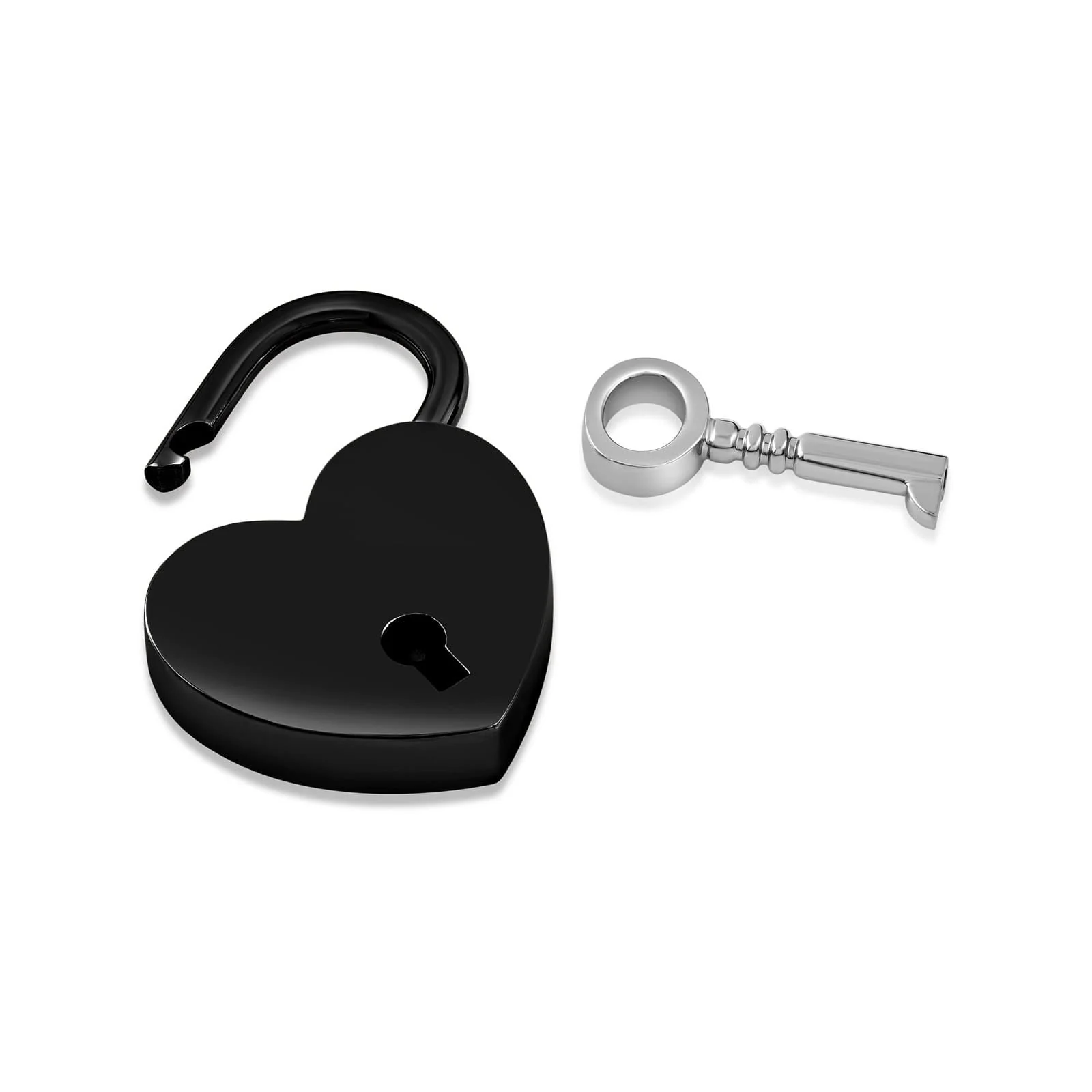Titanium Heart Padlock Pendant - Image 8