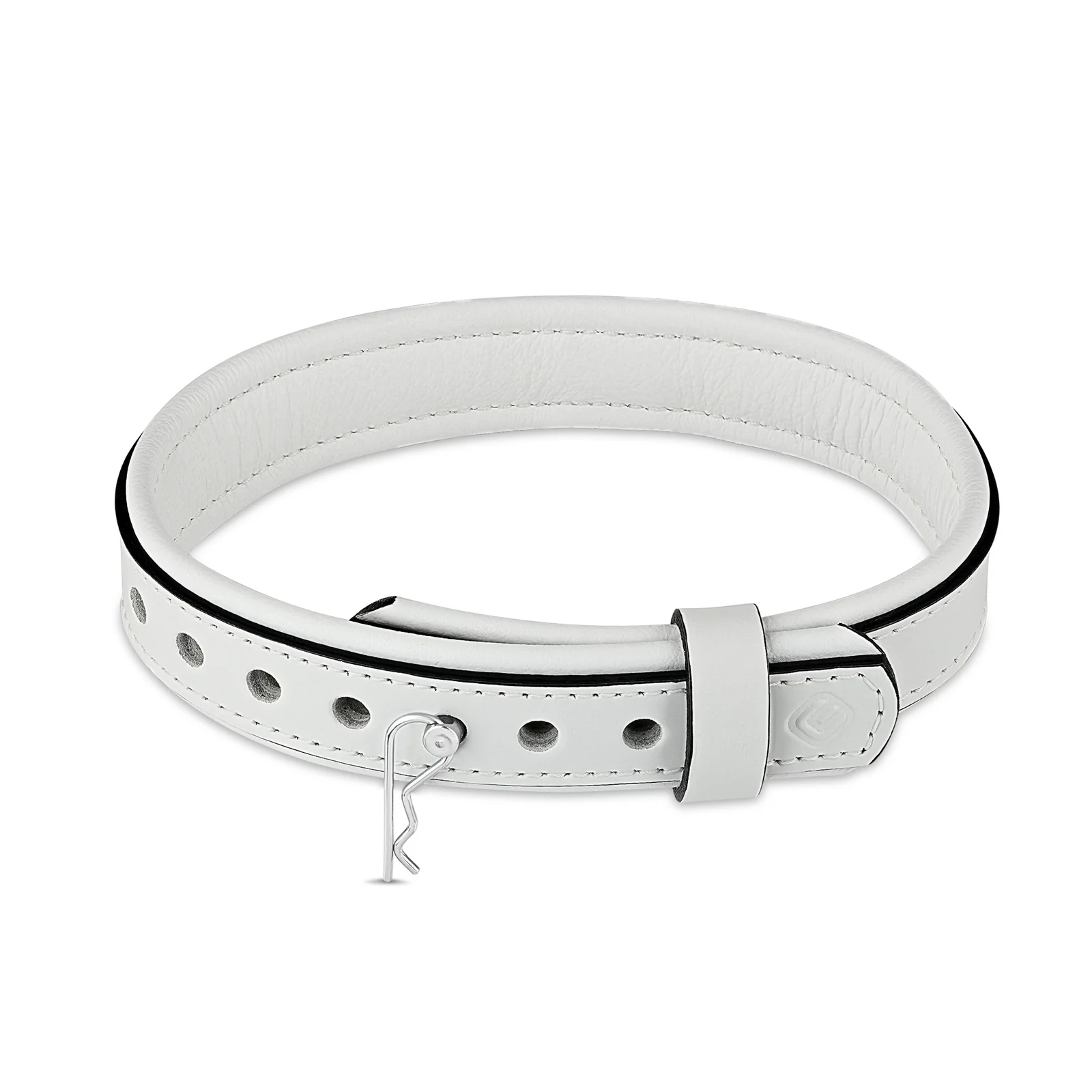 Leather Collar with Horizontal Ring - Image 18
