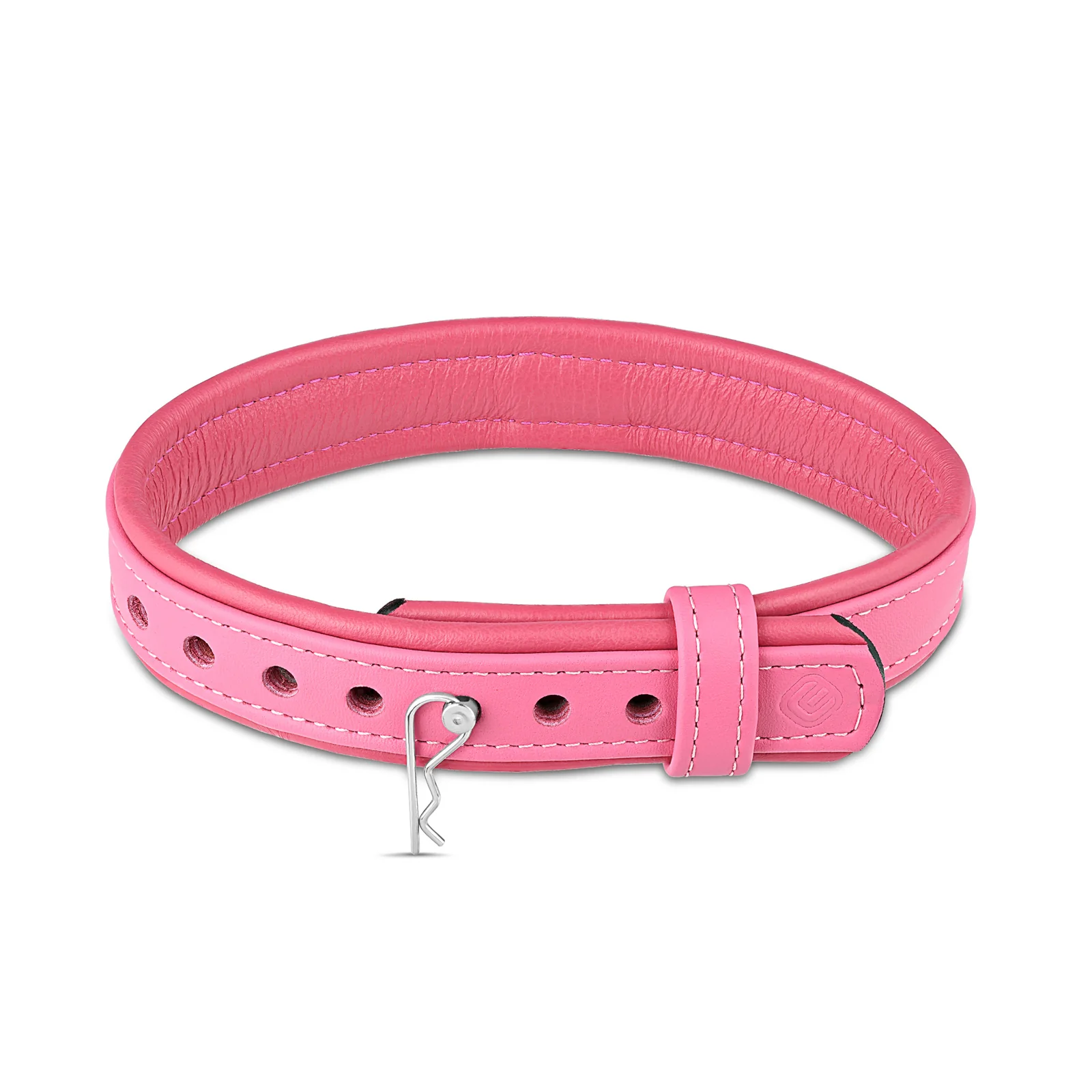 Leather Collar with Horizontal Ring - Image 22