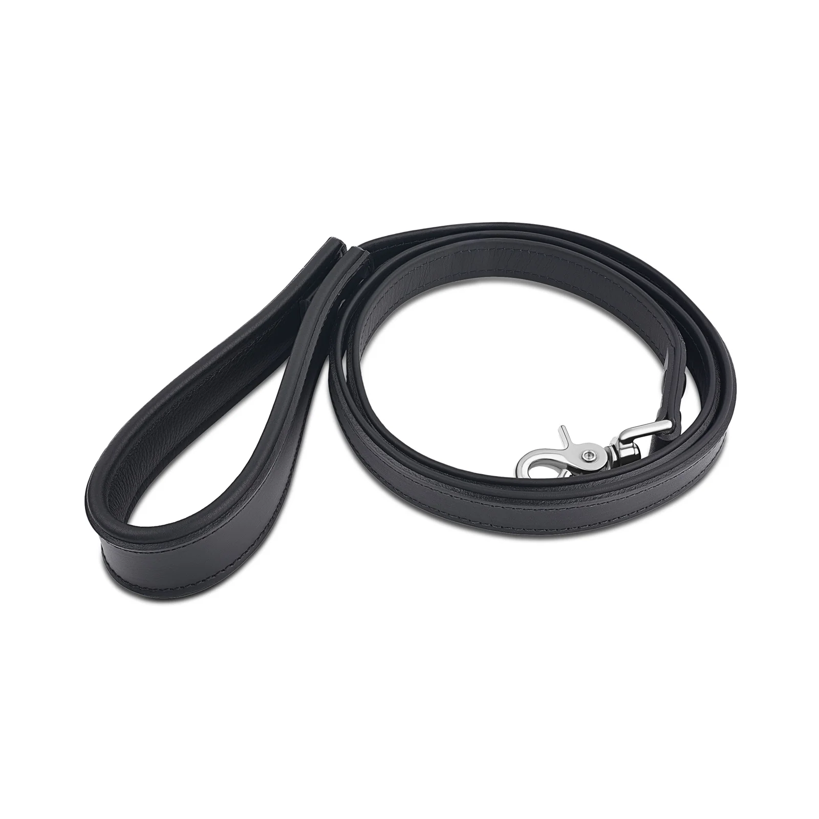 Leather Leash with Deluxe Handle - Image 4
