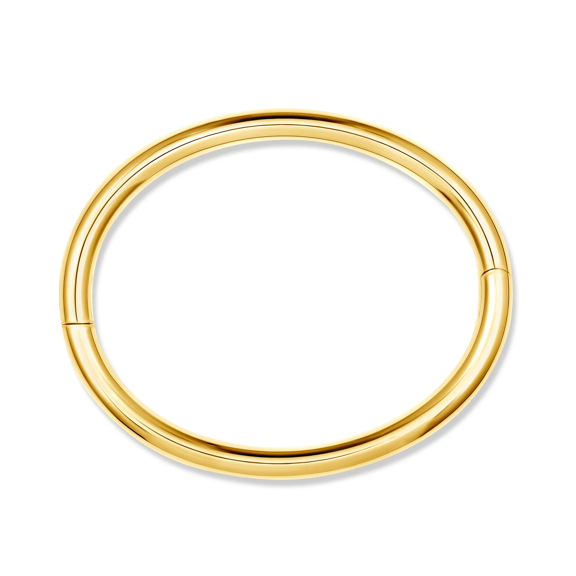 Thin Eternity Wrist Cuff - Titanium - Gold Finish - Image 3